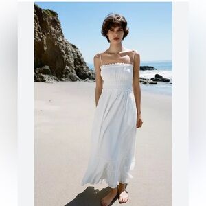 Zara White Maxi Dress
